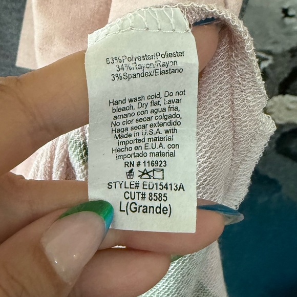 Easel | Lightening Bolt Comfy Long Dress - Picture 8 of 9